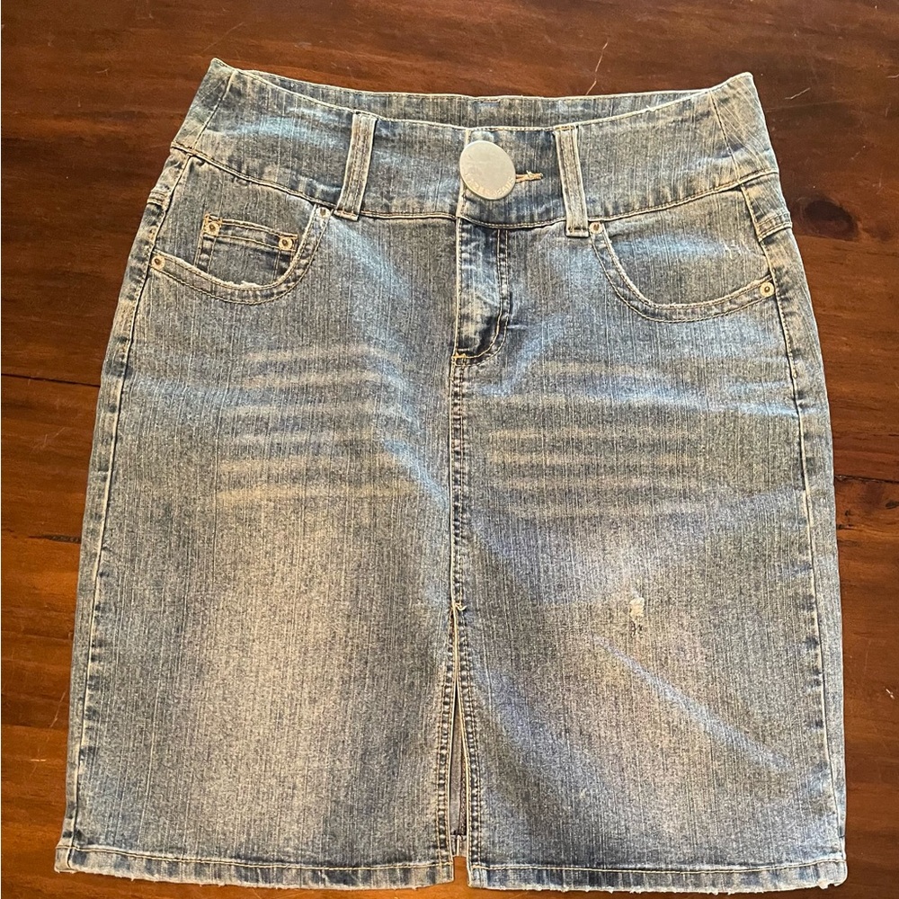 Blue denim, laser jeans